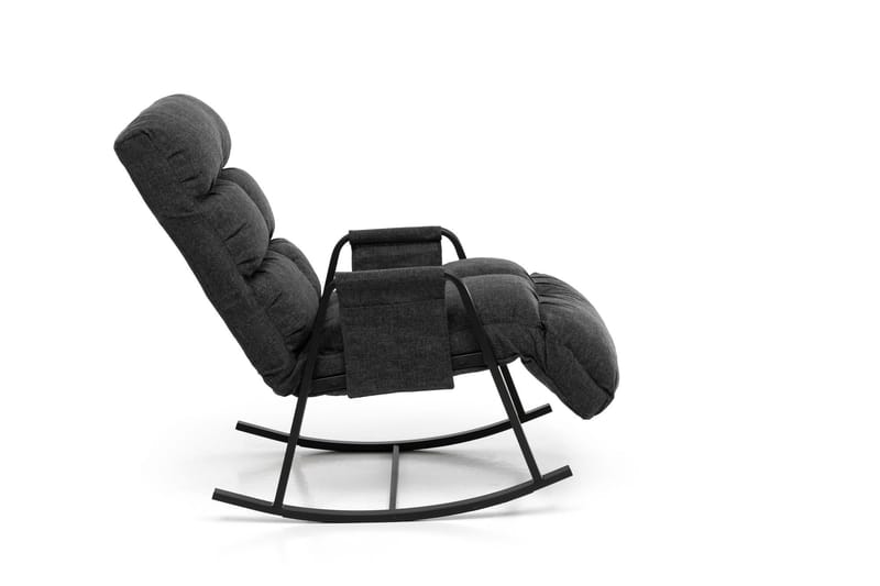 Gyngestol Atelier Del Sofa Lena Single (60 x 60 x 70 cm) Mørk grå - Mørkegrå - Møbler - Stoler & lenestoler - Gyngestoler