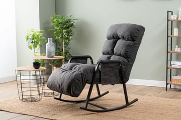 Gyngestol Atelier Del Sofa Lena Single (60 x 60 x 70 cm) Mørk grå - Mørkegrå - Møbler - Stoler & lenestoler - Gyngestoler