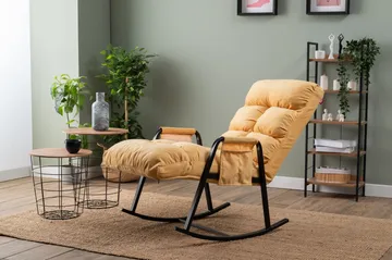 Gyngestol Atelier Del Sofa Lena Single (60 x 60 x 70 cm) Sennep - Møbler - Stoler & lenestoler - Lenestoler