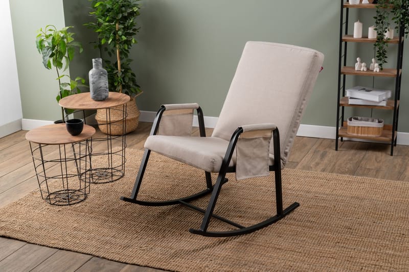 Gyngestol Atelier Del Sofa Oden Single (60 x 50 x 65 cm) Krem - Møbler - Stoler & lenestoler - Gyngestoler