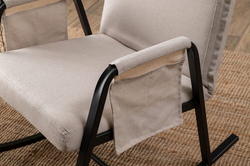 Gyngestol Atelier Del Sofa Oden Single (60 x 50 x 65 cm) Krem - Møbler - Stoler & lenestoler - Gyngestoler