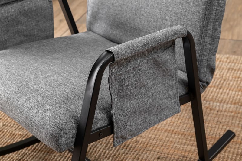 Gyngestol Atelier Del Sofa Oden Single (60 x 50 x 65 cm) Lysegrå - Lysegrå - Møbler - Stoler & lenestoler - Gyngestoler