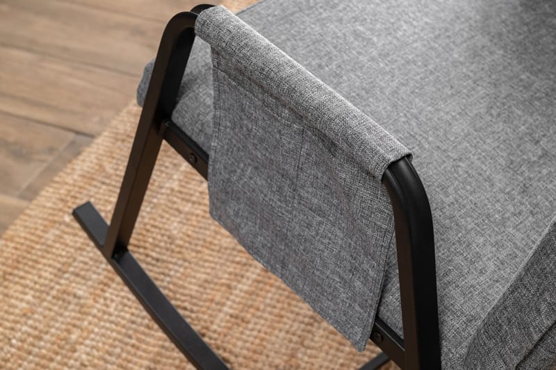 Gyngestol Atelier Del Sofa Oden Single (60 x 50 x 65 cm) Lysegrå - Lysegrå - Møbler - Stoler & lenestoler - Gyngestoler