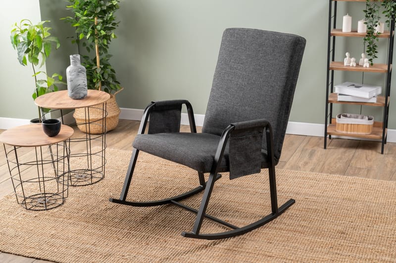 Gyngestol Atelier Del Sofa Oden Single (60 x 50 x 65 cm) Mørk grå - Mørkegrå - Møbler - Stoler & lenestoler - Gyngestoler
