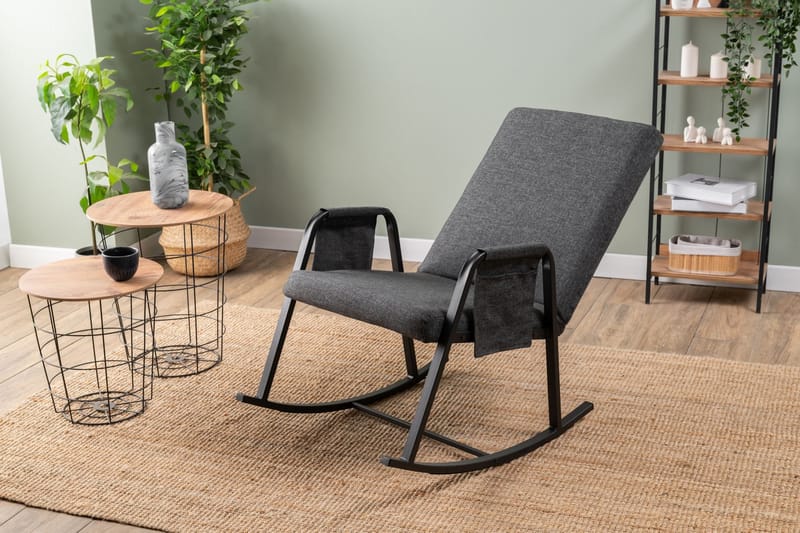 Gyngestol Atelier Del Sofa Oden Single (60 x 50 x 65 cm) Mørk grå - Mørkegrå - Møbler - Stoler & lenestoler - Gyngestoler
