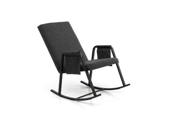 Gyngestol Atelier Del Sofa Oden Single (60 x 50 x 65 cm) Mørk grå - Mørkegrå - Møbler - Stoler & lenestoler - Gyngestoler
