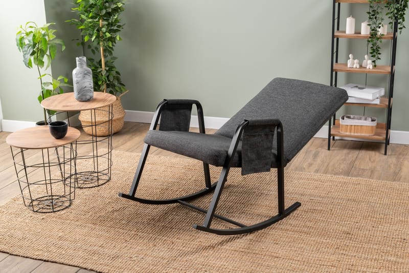 Gyngestol Atelier Del Sofa Oden Single (60 x 50 x 65 cm) Mørk grå - Mørkegrå - Møbler - Stoler & lenestoler - Gyngestoler