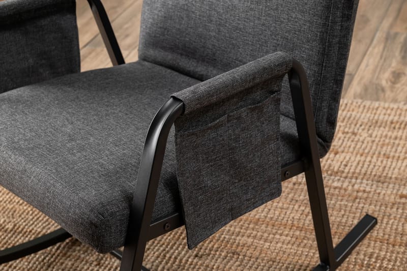 Gyngestol Atelier Del Sofa Oden Single (60 x 50 x 65 cm) Mørk grå - Mørkegrå - Møbler - Stoler & lenestoler - Gyngestoler