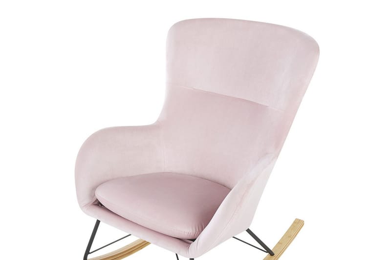 Gyngestol Ellan - Rosa, svart, lyst tre - Møbler - Stoler & lenestoler - Lenestoler