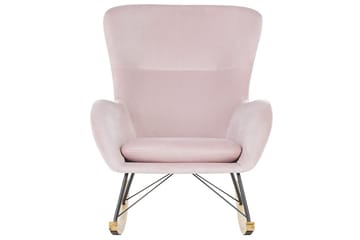 Gyngestol Ellan - Rosa, svart, lyst tre - Møbler - Stoler & lenestoler - Lenestoler