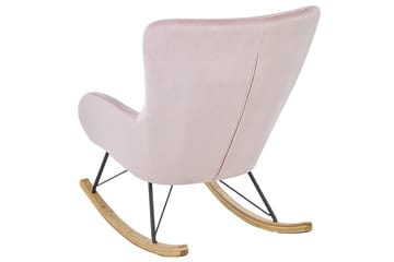 Gyngestol Ellan - Rosa, svart, lyst tre - Møbler - Stoler & lenestoler - Lenestoler