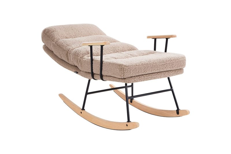 Gyngestol Eskelin - Beige, svart, brun - Møbler - Stoler & lenestoler - Lenestoler