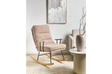 Gyngestol Eskelin - Beige, svart, brun - Møbler - Stoler & lenestoler - Lenestoler
