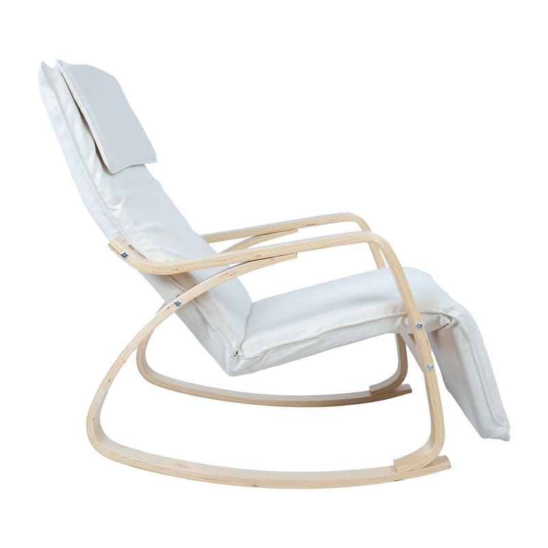 Gyngestol HOME4YOU Kongbo beige - Beige - Møbler - Stoler & lenestoler - Gyngestoler