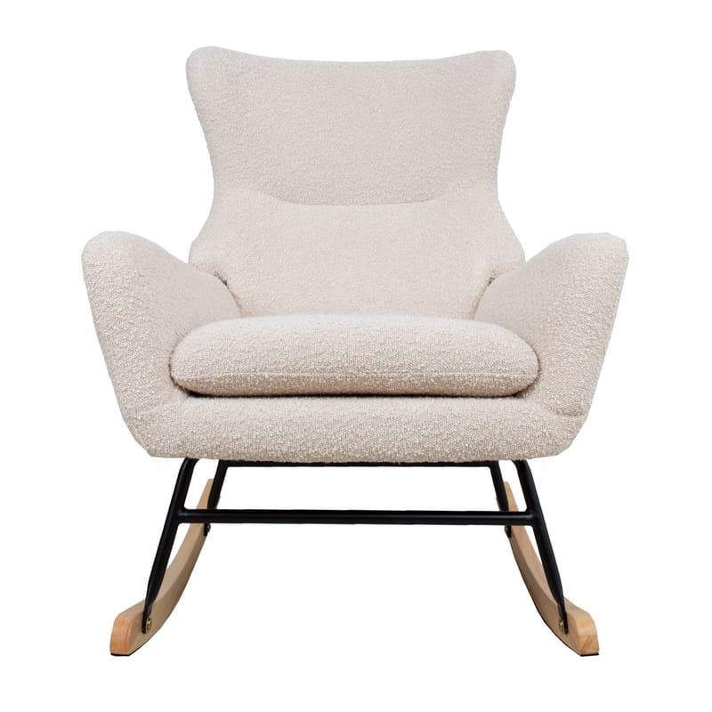 Gyngestol HOME4YOU Romy Beige - Beige - Møbler - Stoler & lenestoler - Gyngestoler
