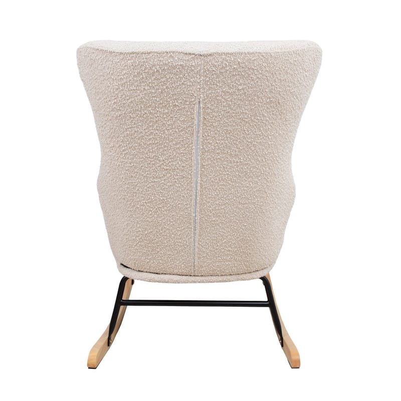 Gyngestol HOME4YOU Romy Beige - Beige - Møbler - Stoler & lenestoler - Gyngestoler