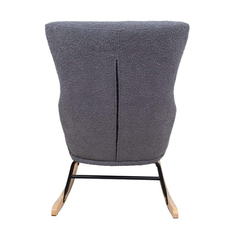 Gyngestol HOME4YOU Romy Grå - Grå - Møbler - Stoler & lenestoler - Gyngestoler