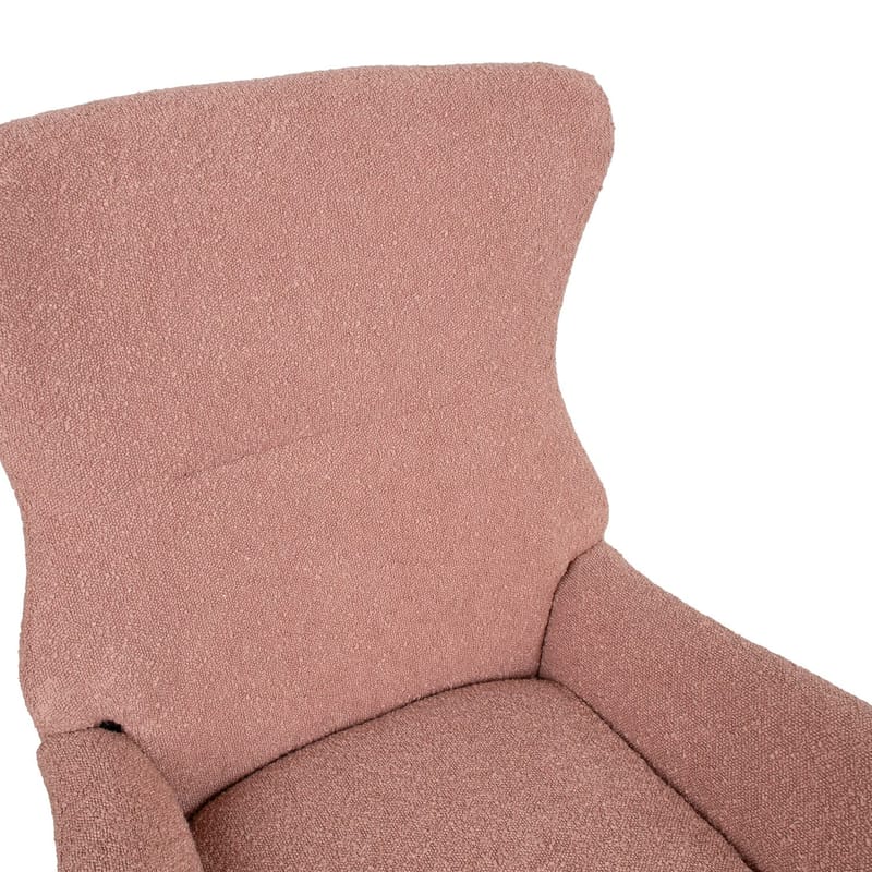 Gyngestol HOME4YOU Romy Rosa - Rosa - Møbler - Stoler & lenestoler - Gyngestoler