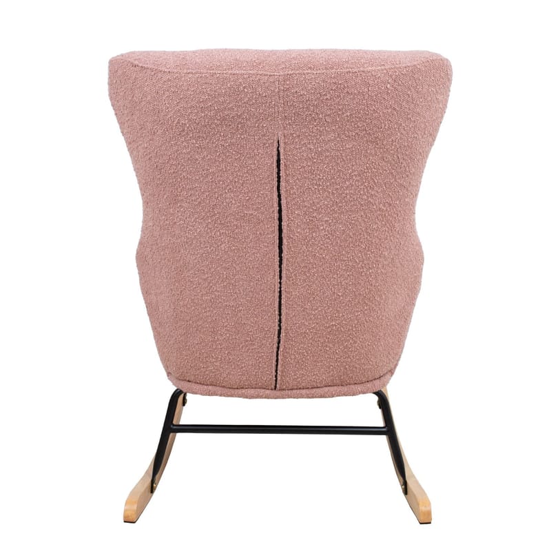 Gyngestol HOME4YOU Romy Rosa - Rosa - Møbler - Stoler & lenestoler - Gyngestoler