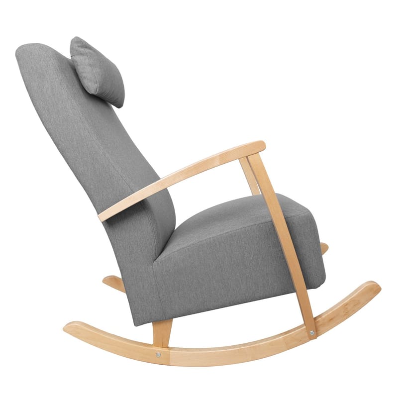 Gyngestol HOME4YOU Venla Grå - Grå - Møbler - Stoler & lenestoler - Gyngestoler