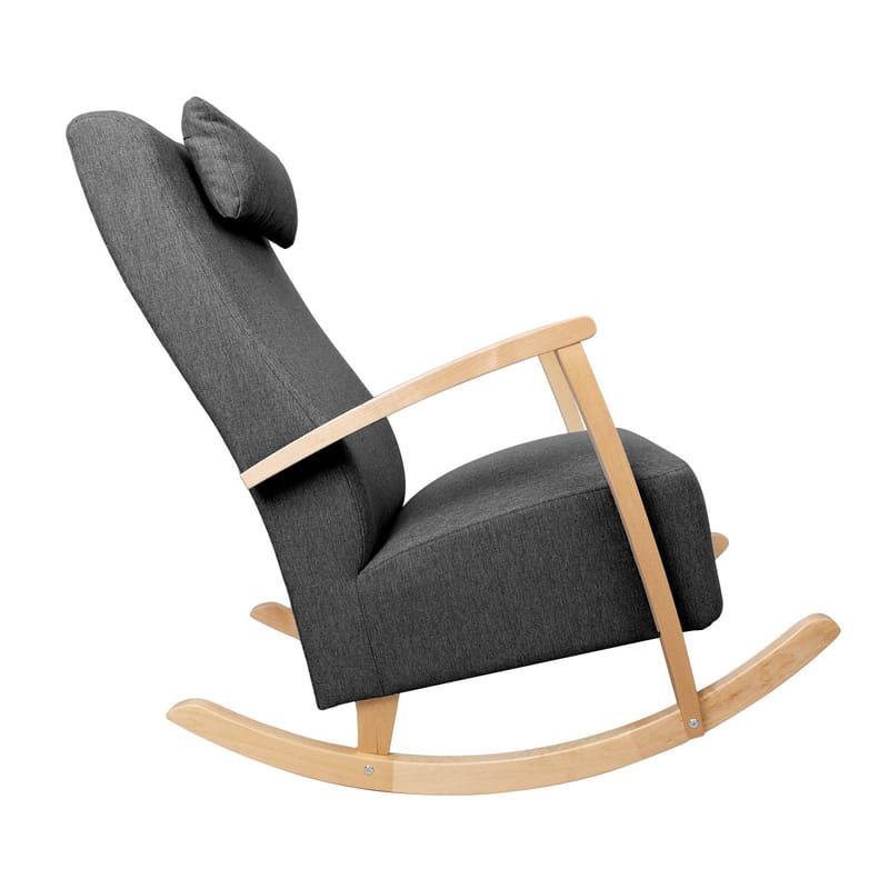 Gyngestol HOME4YOU Venla Mørk grå - Mørk grå - Møbler - Stoler & lenestoler - Gyngestoler