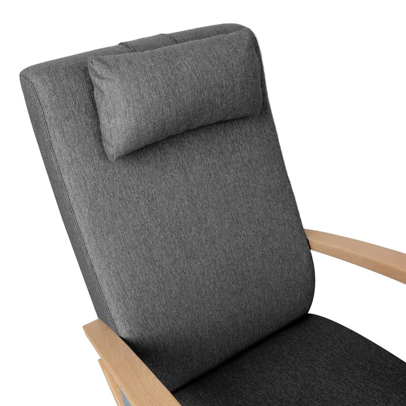 Gyngestol HOME4YOU Venla Mørk grå - Mørk grå - Møbler - Stoler & lenestoler - Gyngestoler