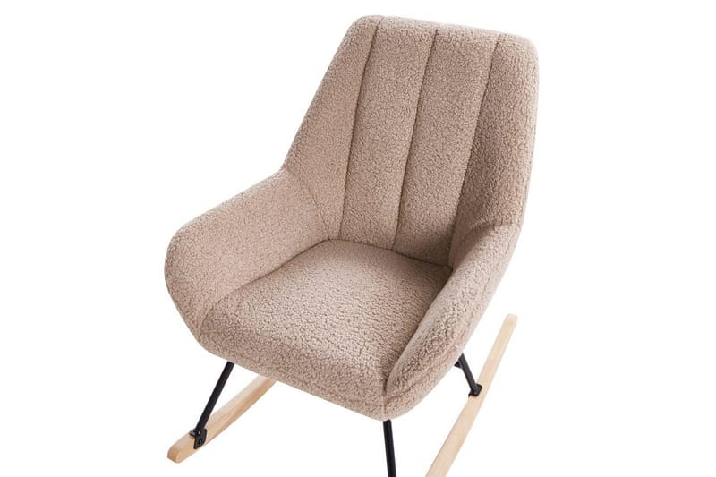 Gyngestol Kinno - Beige, svart, brun - Møbler - Stoler & lenestoler - Lenestoler