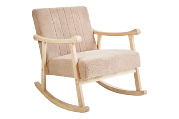 Gyngestol Leknes - Beige, brun - Møbler - Stoler & lenestoler - Lenestoler