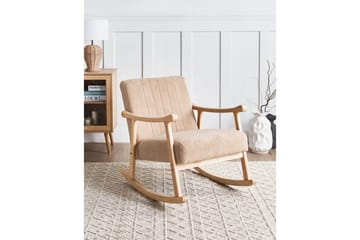 Gyngestol Leknes - Beige, brun - Møbler - Stoler & lenestoler - Lenestoler