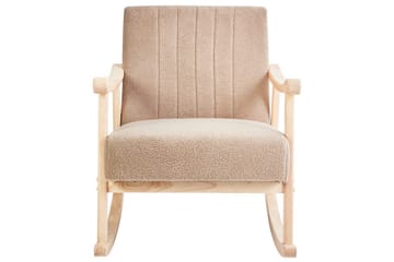 Gyngestol Leknes - Beige, brun - Møbler - Stoler & lenestoler - Lenestoler