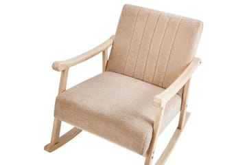 Gyngestol Leknes - Beige, brun - Møbler - Stoler & lenestoler - Lenestoler