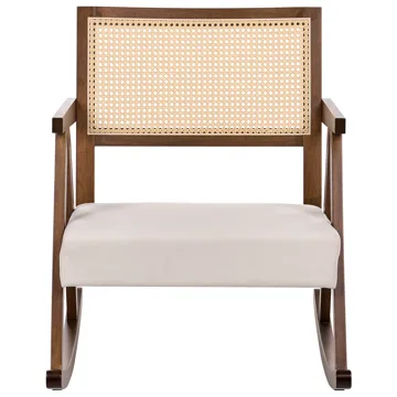 Gyngestol Rya - Brun, lys beige - Møbler - Stoler & lenestoler - Gyngestoler