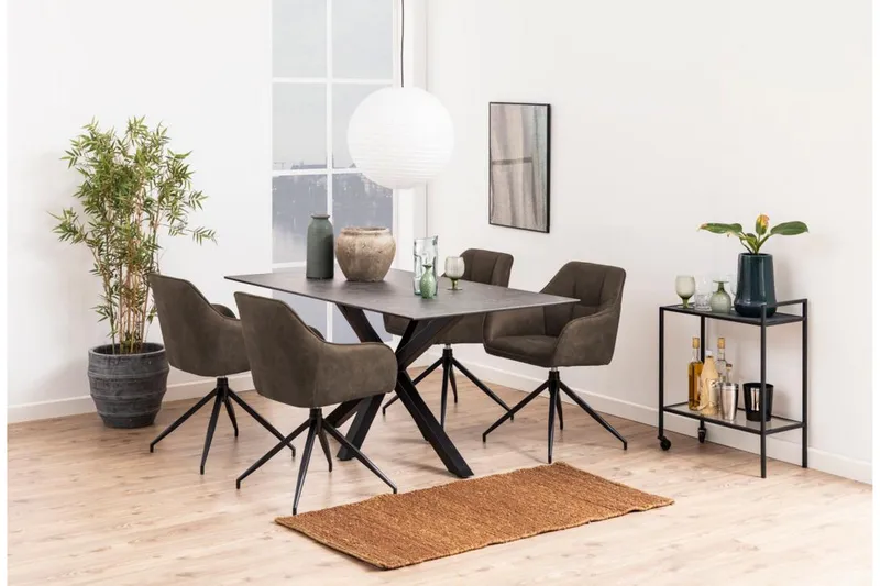 Harford Lenestol - Brun - Møbler - Stoler & lenestoler - Spisestuestoler & kjøkkenstoler