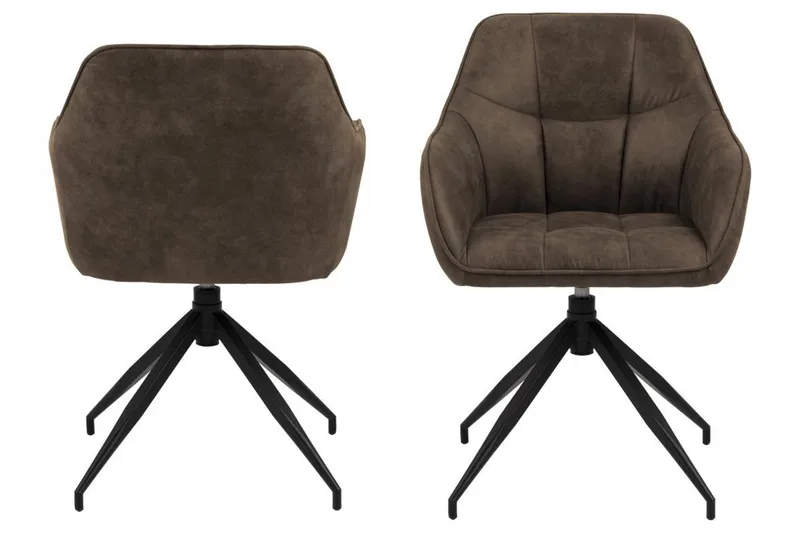 Harford Lenestol - Brun - Møbler - Stoler & lenestoler - Spisestuestoler & kjøkkenstoler