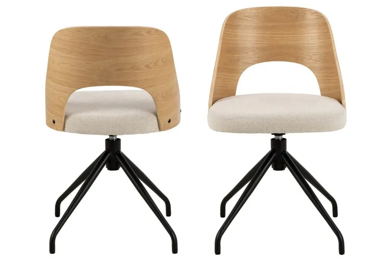 Hellerik Spisestol - Beige - Møbler - Stoler & lenestoler - Spisestuestoler & kjøkkenstoler