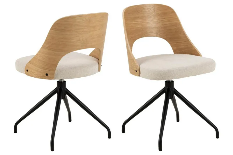 Hellerik Spisestol - Beige - Møbler - Stoler & lenestoler - Spisestuestoler & kjøkkenstoler