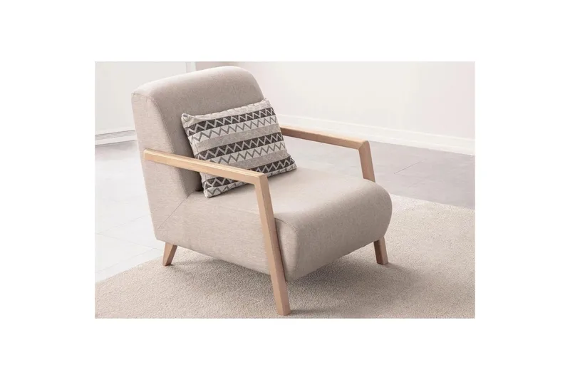 Hemi Lenestol - Kremhvit - Møbler - Stoler & lenestoler - Lenestoler