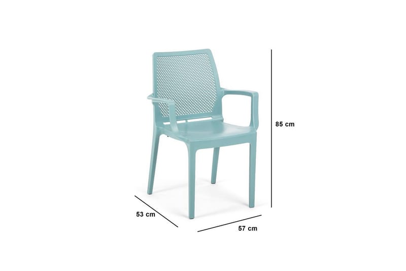 Icon Armstol - Blå - Møbler - Stoler & lenestoler - Spisestuestoler & kjøkkenstoler