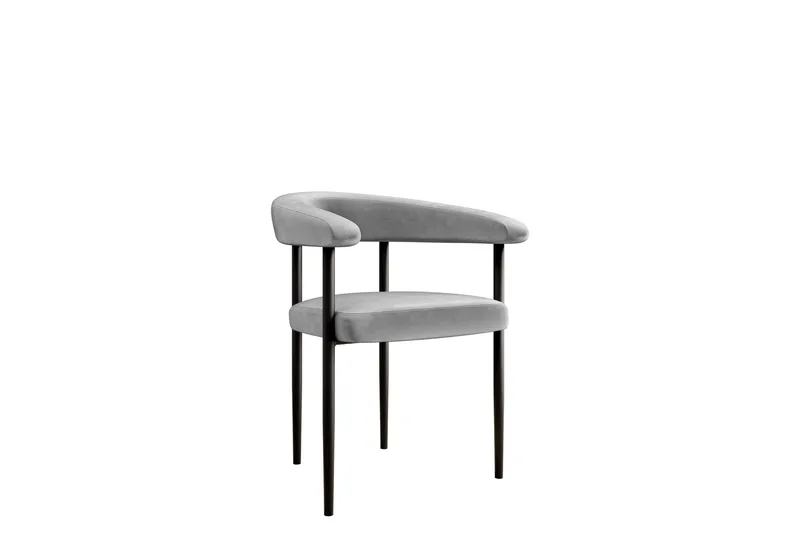 Jacklyn Lenestol, Lys grå/Svart