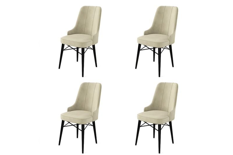 Jandela Spisestol - Beige/Svart - Møbler - Stoler & lenestoler - Spisestuestoler & kjøkkenstoler