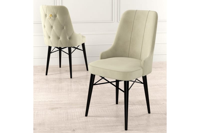 Jandela Spisestol - Beige/Svart - Møbler - Stoler & lenestoler - Spisestuestoler & kjøkkenstoler