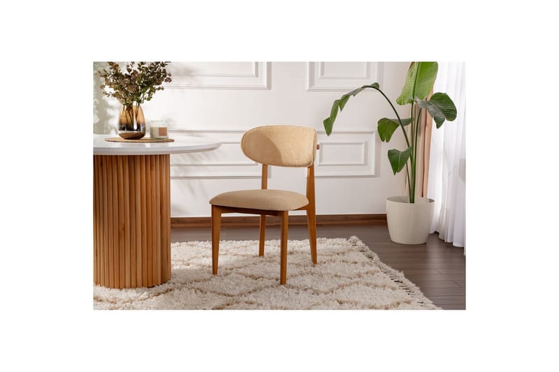 Janta Spisestol - Beige/Mørkebrun - Møbler - Stoler & lenestoler - Spisestuestoler & kjøkkenstoler