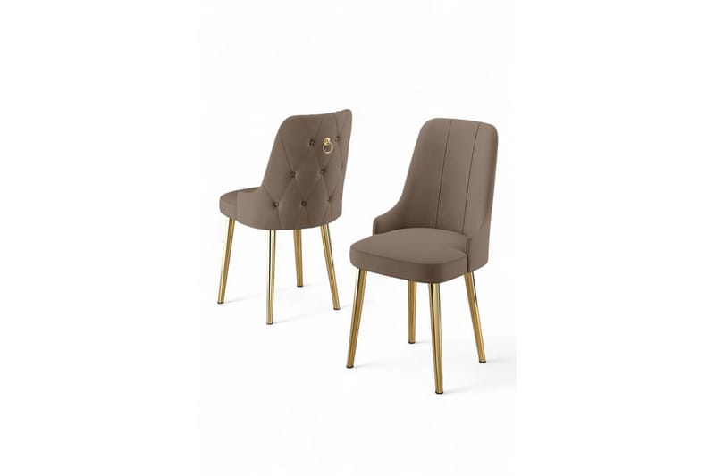 Jebi Spisestol - Beige/Gull - Møbler - Stoler & lenestoler - Spisestuestoler & kjøkkenstoler