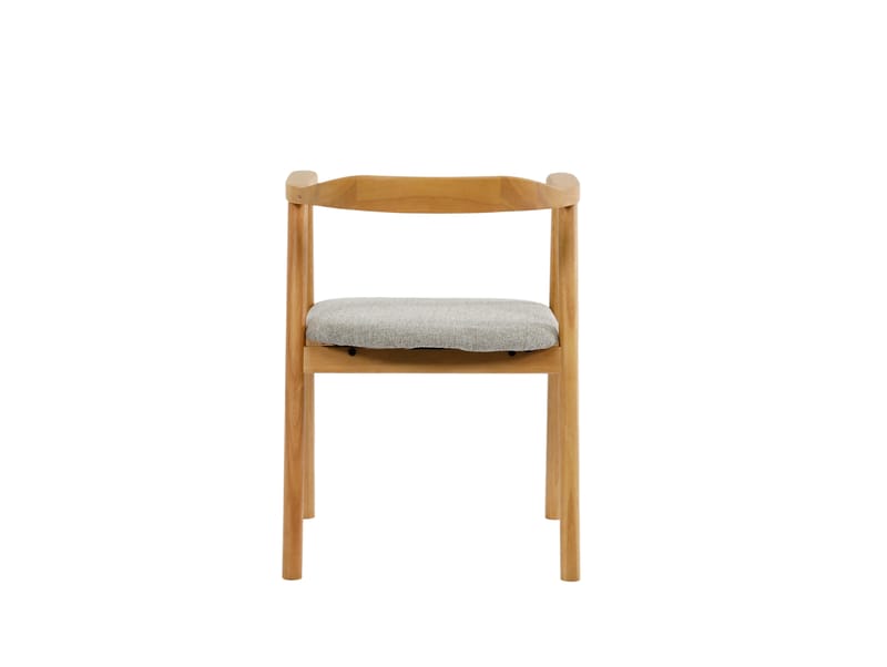 Jolie Spisestol i tre med stoffsete - Eik/Beige - Møbler - Stoler & lenestoler - Spisestuestoler & kjøkkenstoler