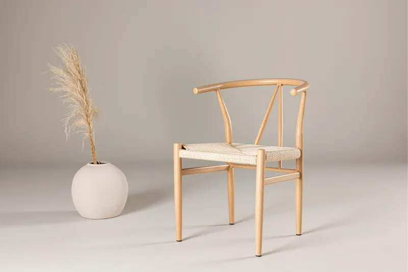 Alfons Armstol - Beige - Møbler - Stoler & lenestoler - Karmstoler
