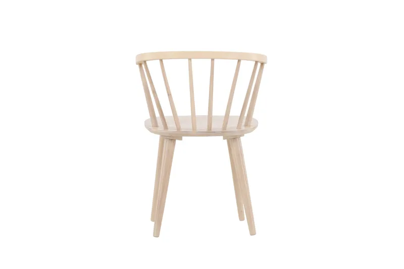 Bobby Lenestol med Armlener - Hvitlasert / Gummitre - Møbler - Stoler & lenestoler - Karmstoler