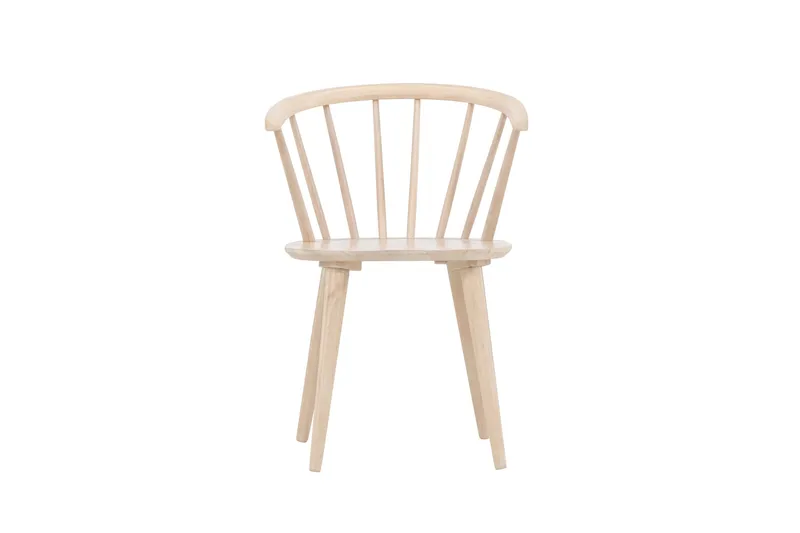 Bobby Lenestol med Armlener - Hvitlasert / Gummitre - Møbler - Stoler & lenestoler - Karmstoler