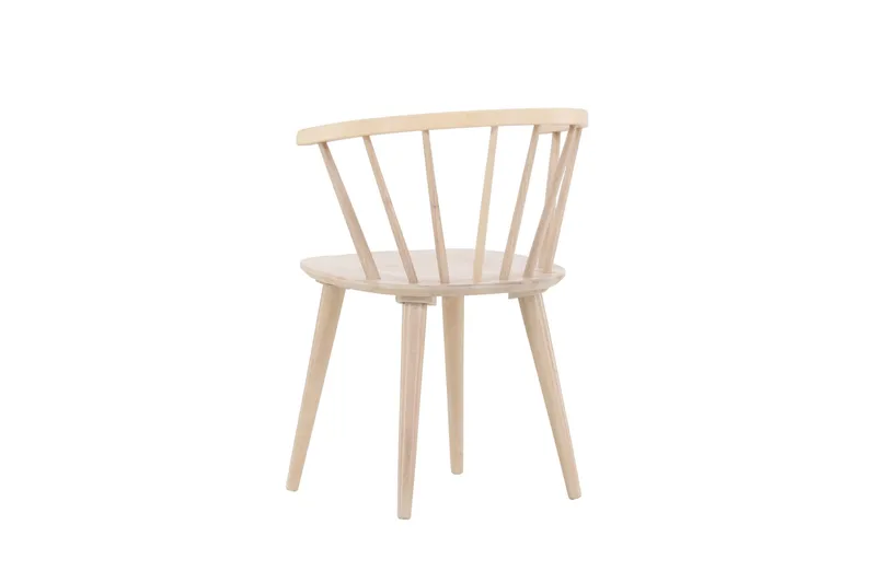 Bobby Lenestol med Armlener - Hvitlasert / Gummitre - Møbler - Stoler & lenestoler - Karmstoler