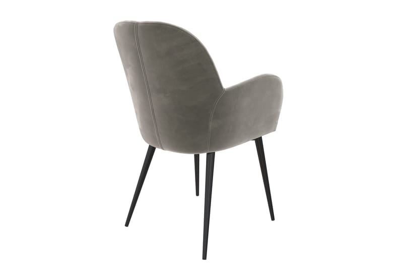 Fitz Karmstol Grå/Fløyel - Dorel Home - Møbler - Stoler & lenestoler - Karmstoler