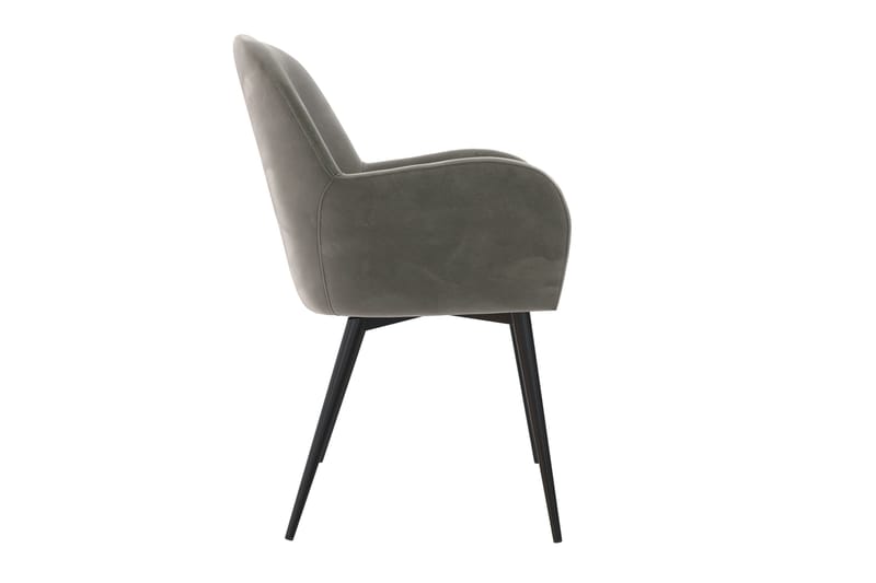 Fitz Karmstol Grå/Fløyel - Dorel Home - Møbler - Stoler & lenestoler - Karmstoler
